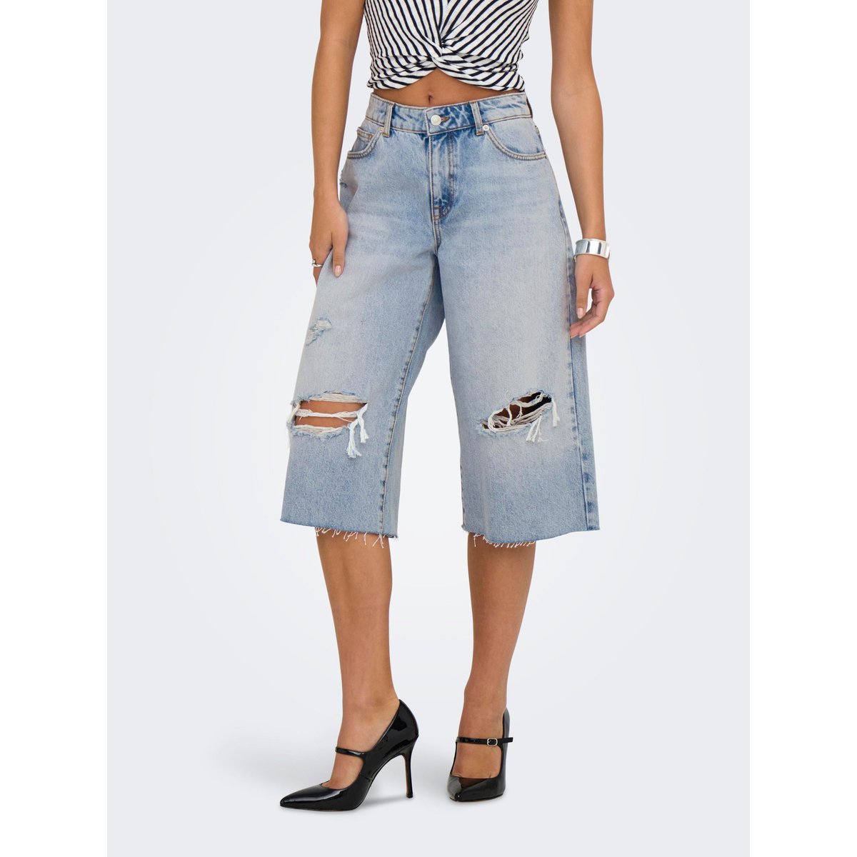 Short En Denim light blue denim 1, ONLY