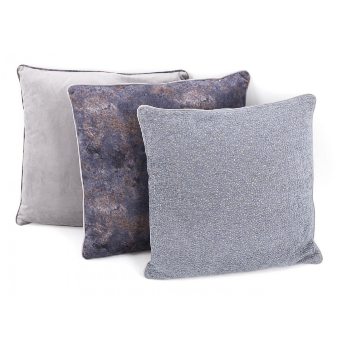 Coussin Polyester Gris 45x45cm - DÉCORATION gris, DECORATION D’AUTREFOIS