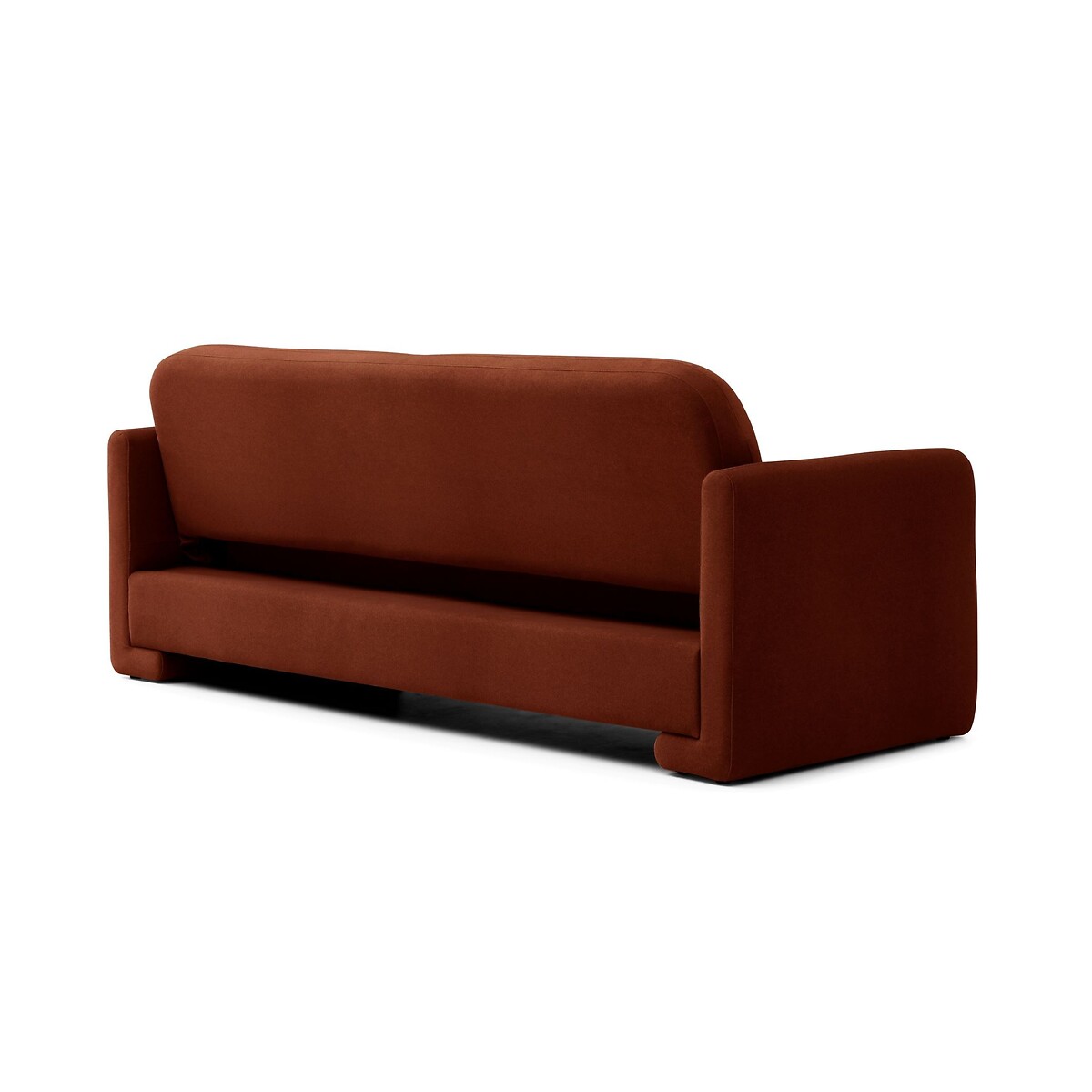 Marley Curved Velvet Sofabed burnt orange, ÉDITÉ
