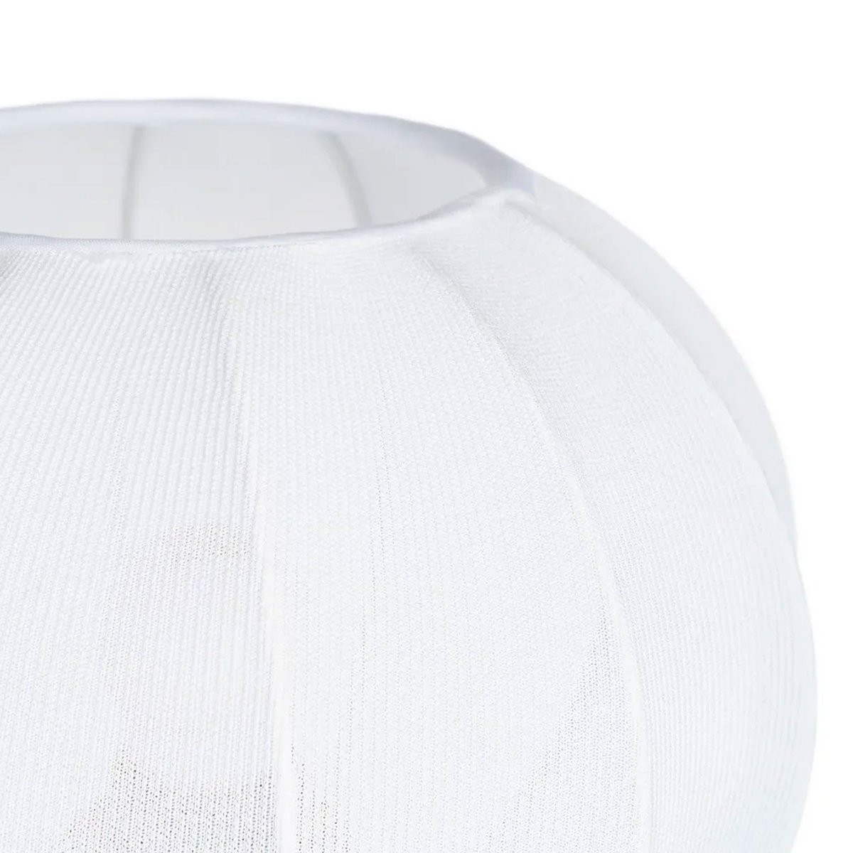 Lampe à poser bois et abat-jour boule tissu blanc 25x25x39.5cm bois, WADIGA