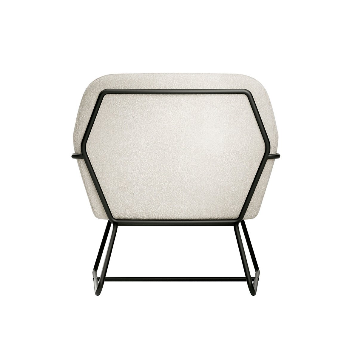 Bouclé Accent Armchair ivory, SO'HOME