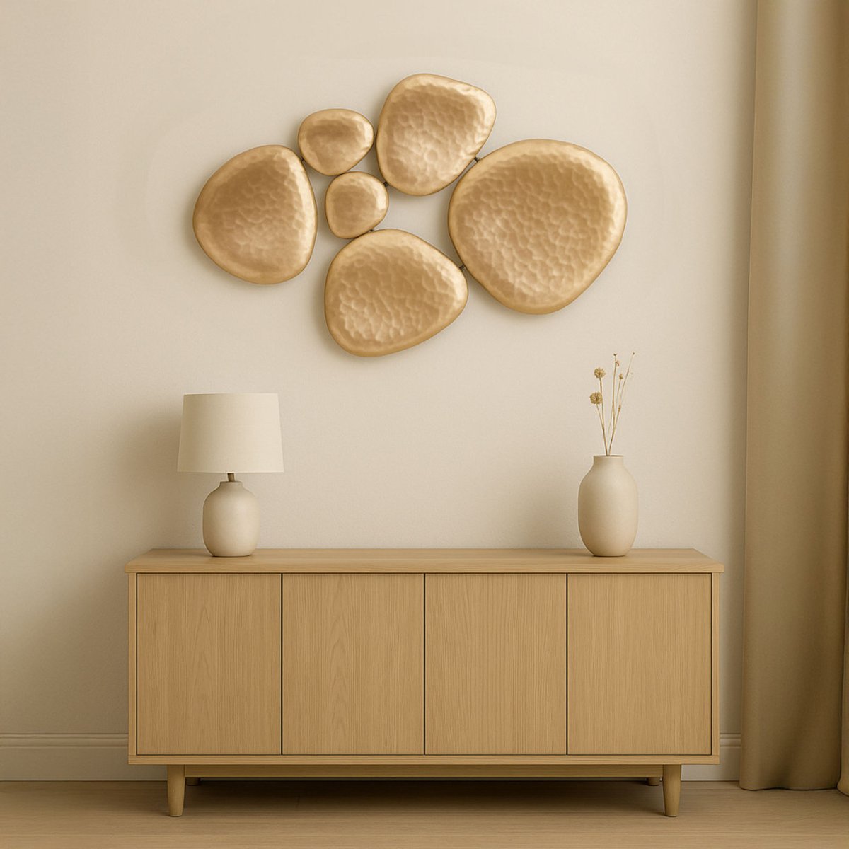 Décoration murale Ana gold 44 x 87 cm or / doré, AMADEUS