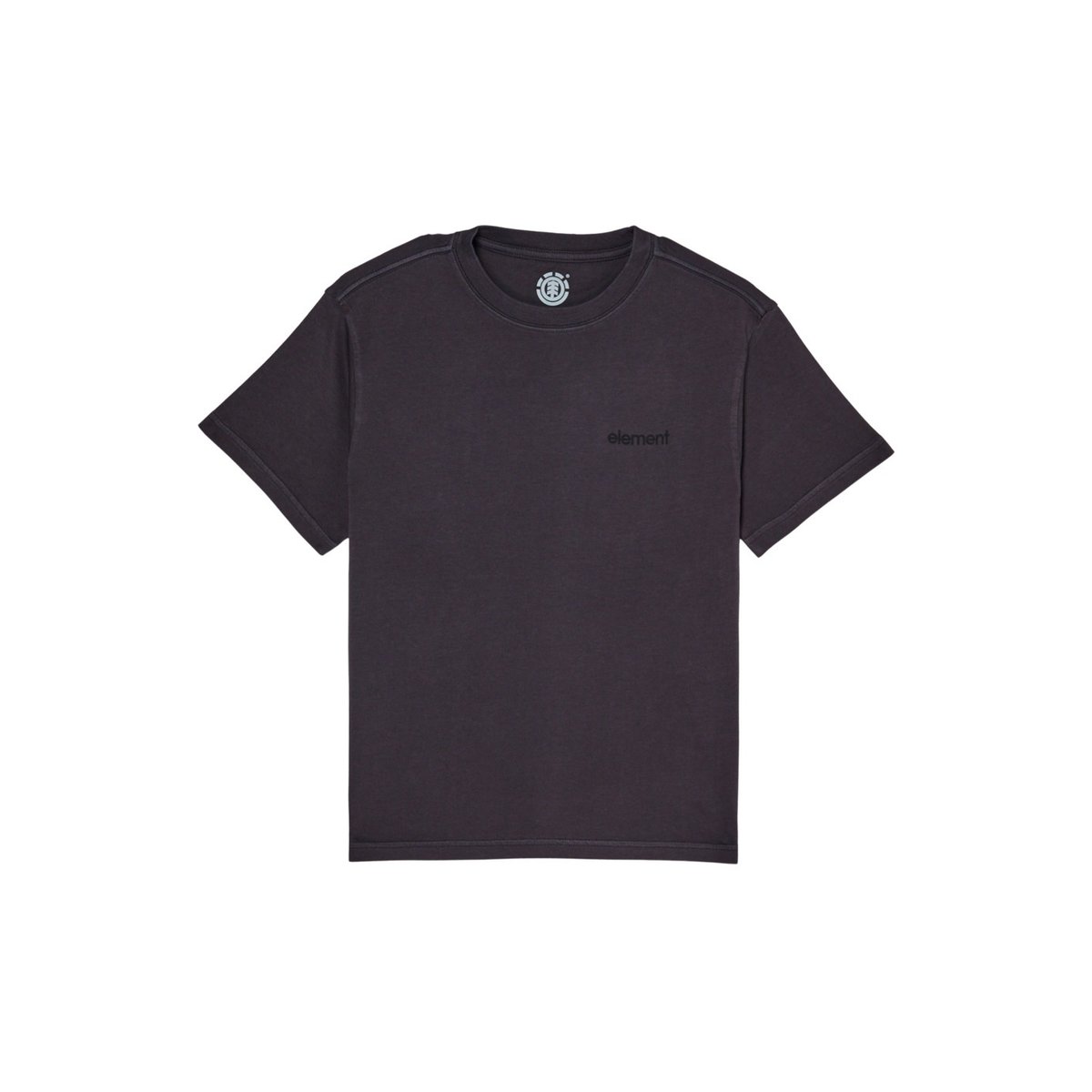 Haut manches courtes LOWCASE PIGMENT noir off black, ELEMENT