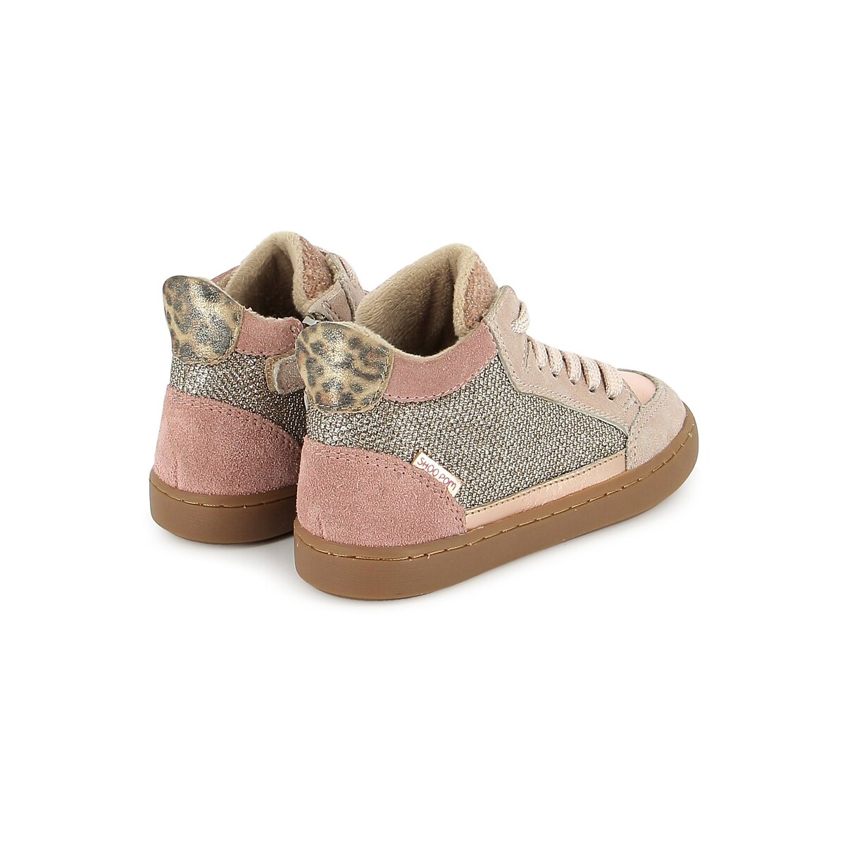 Sneakers met rits en voering, PLAY CONNECT FUR roze, SHOO POM