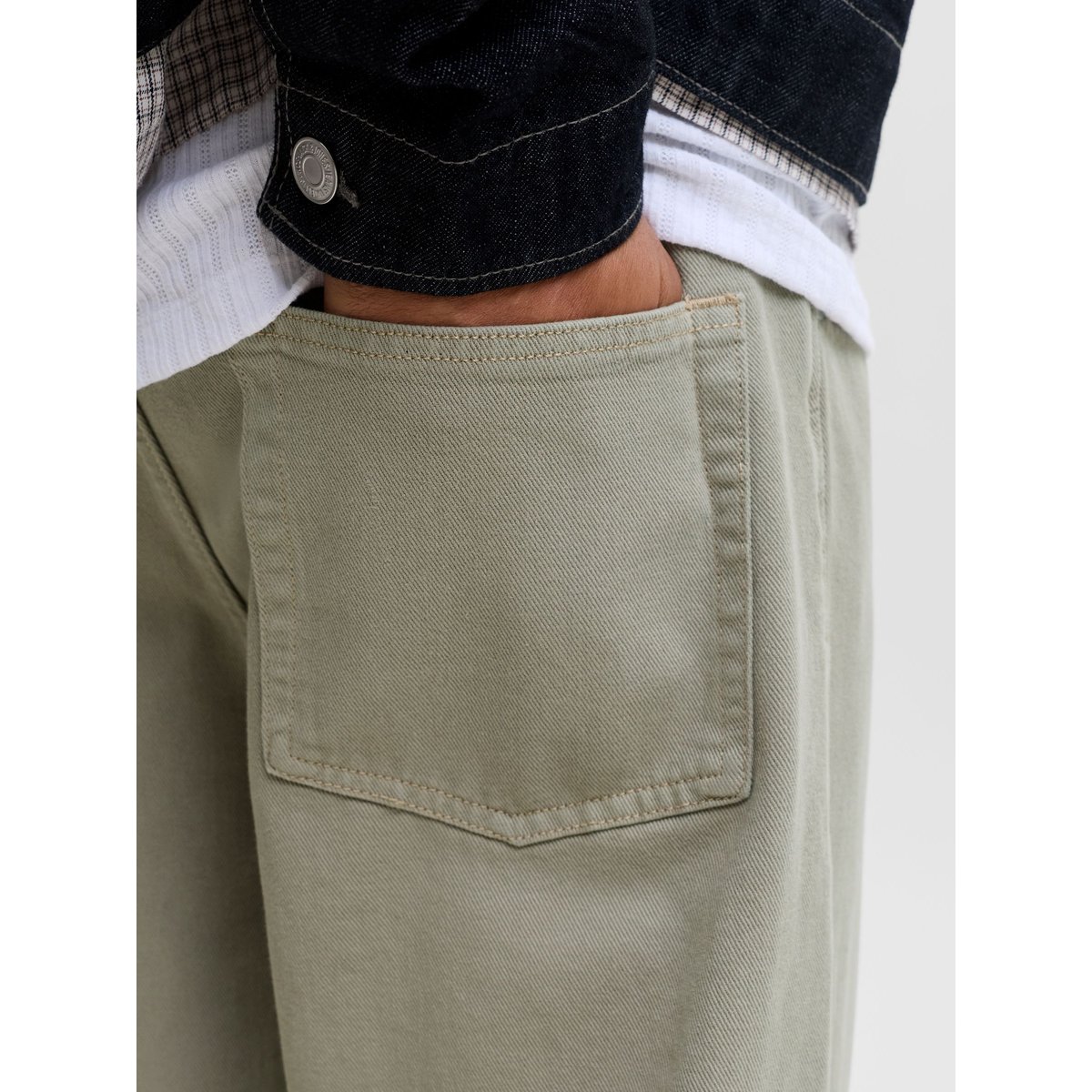 Jean Coupe Droite marron - dusky green, JACK & JONES