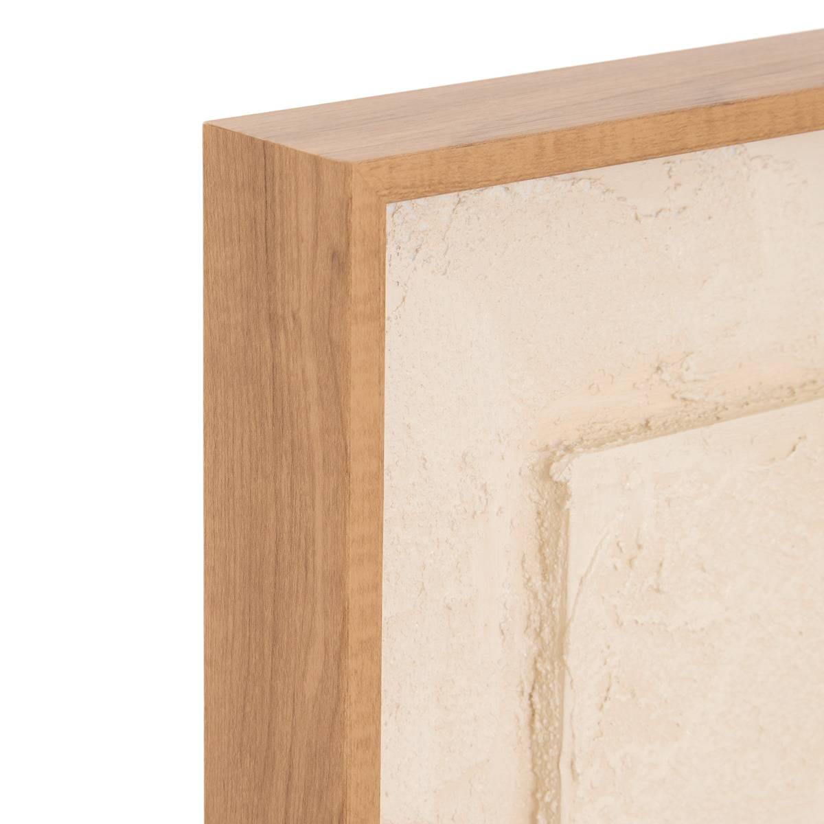 Toile 3D rectangulaire NYER beige, ATMOSPHERA