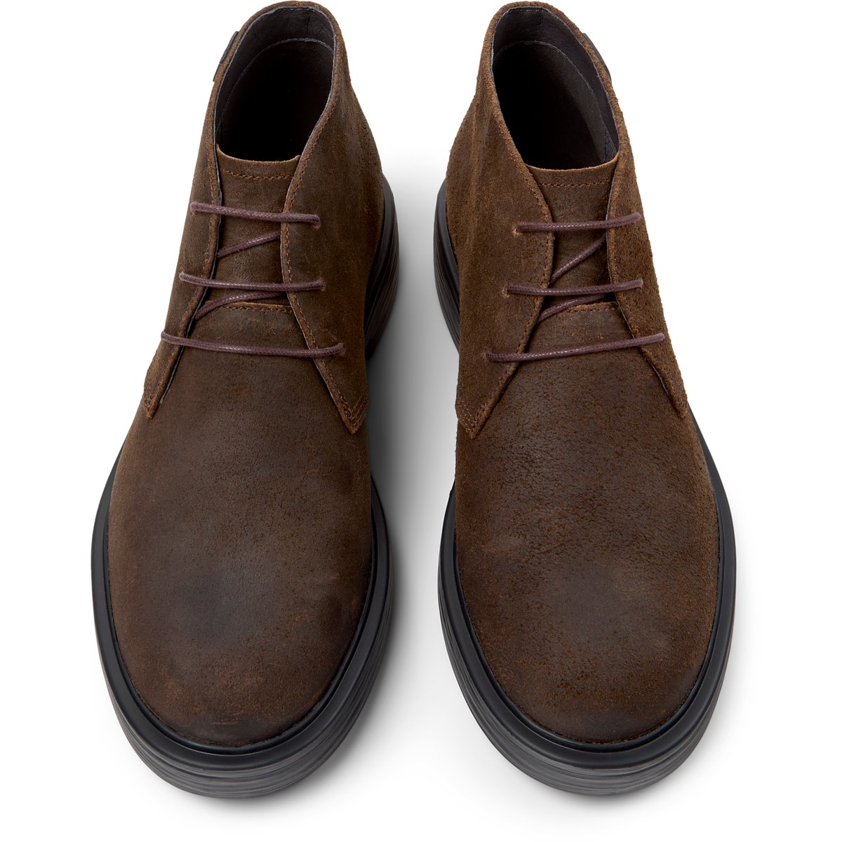 Bottines Dean cuir marron foncé, CAMPER