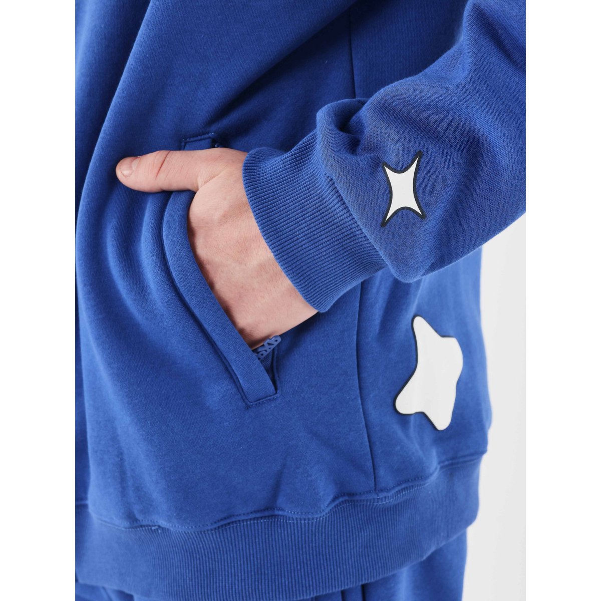 Sweat à capuche zippé Kalash x PXP bleu électrique 2, PROJECT X