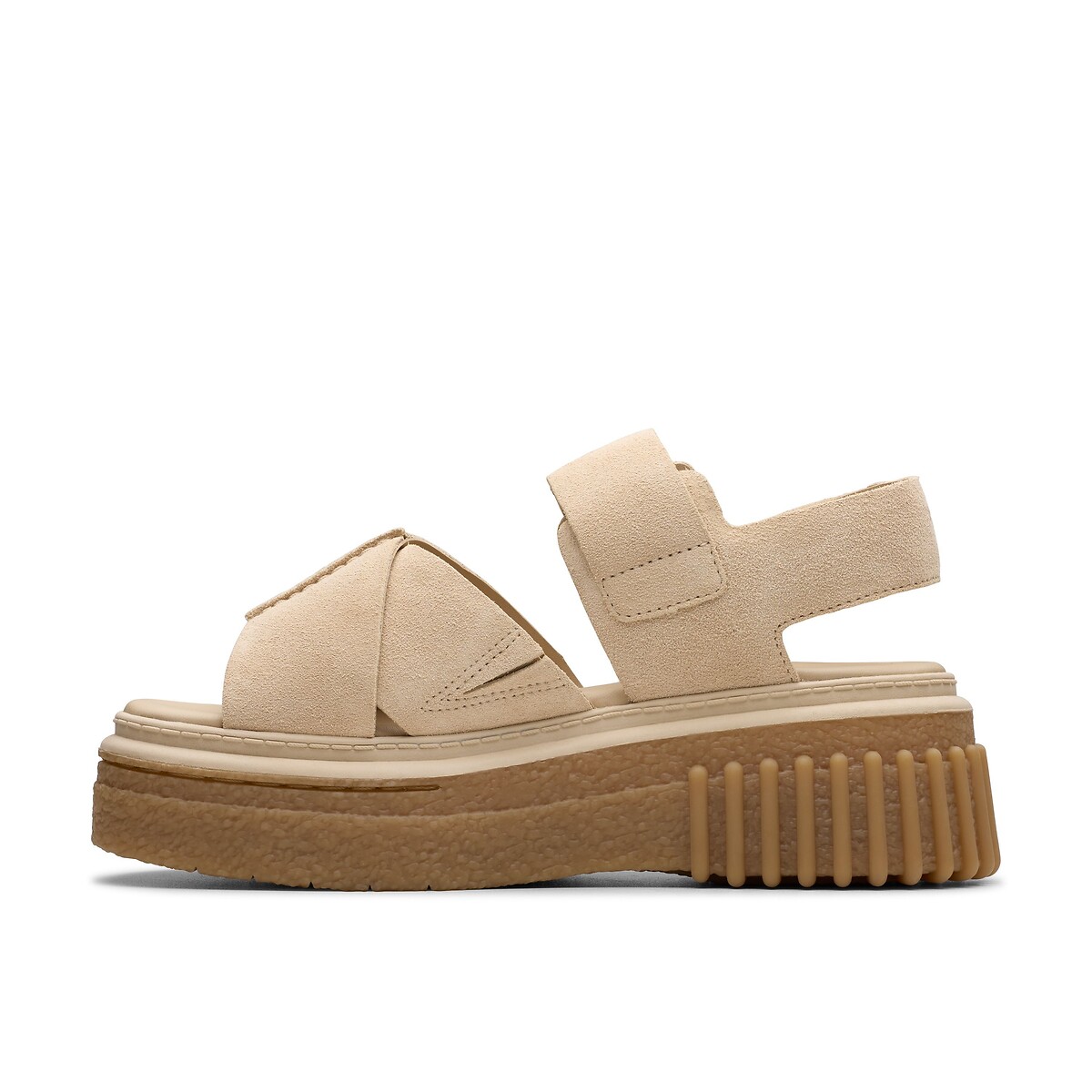 Lederen sandalen Evamar Wish ecru, CLARKS