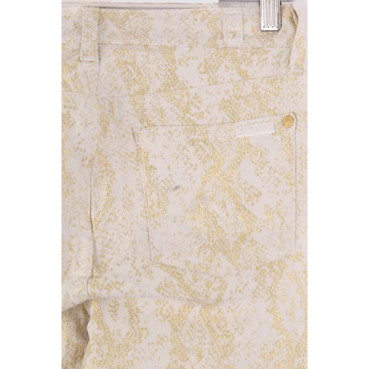 Pantalon slim - Très Bon État blanc, 7 FOR ALL MANKIND