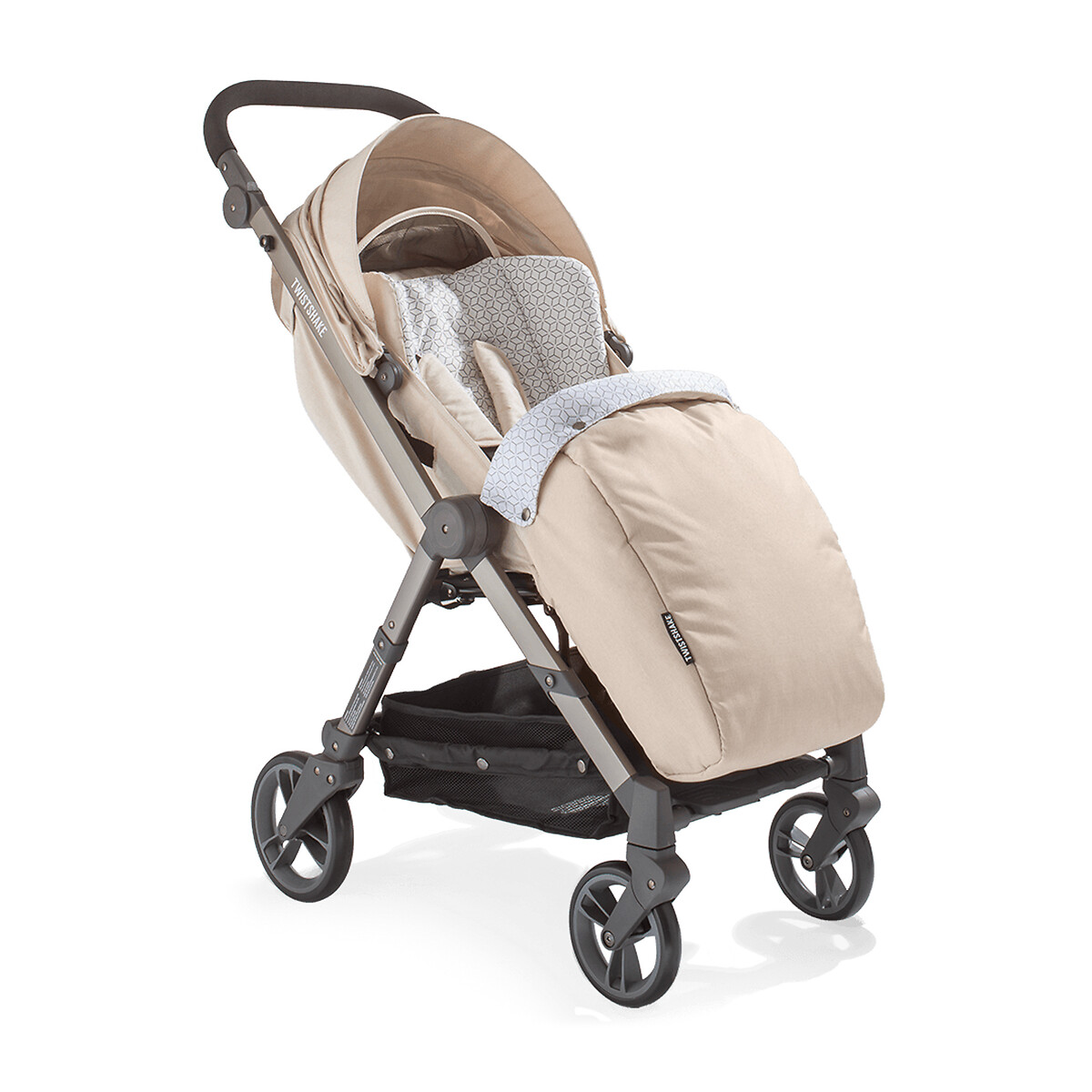 Saco para carrinho de passeio Twistshake Tour bege, TWISTSHAKE