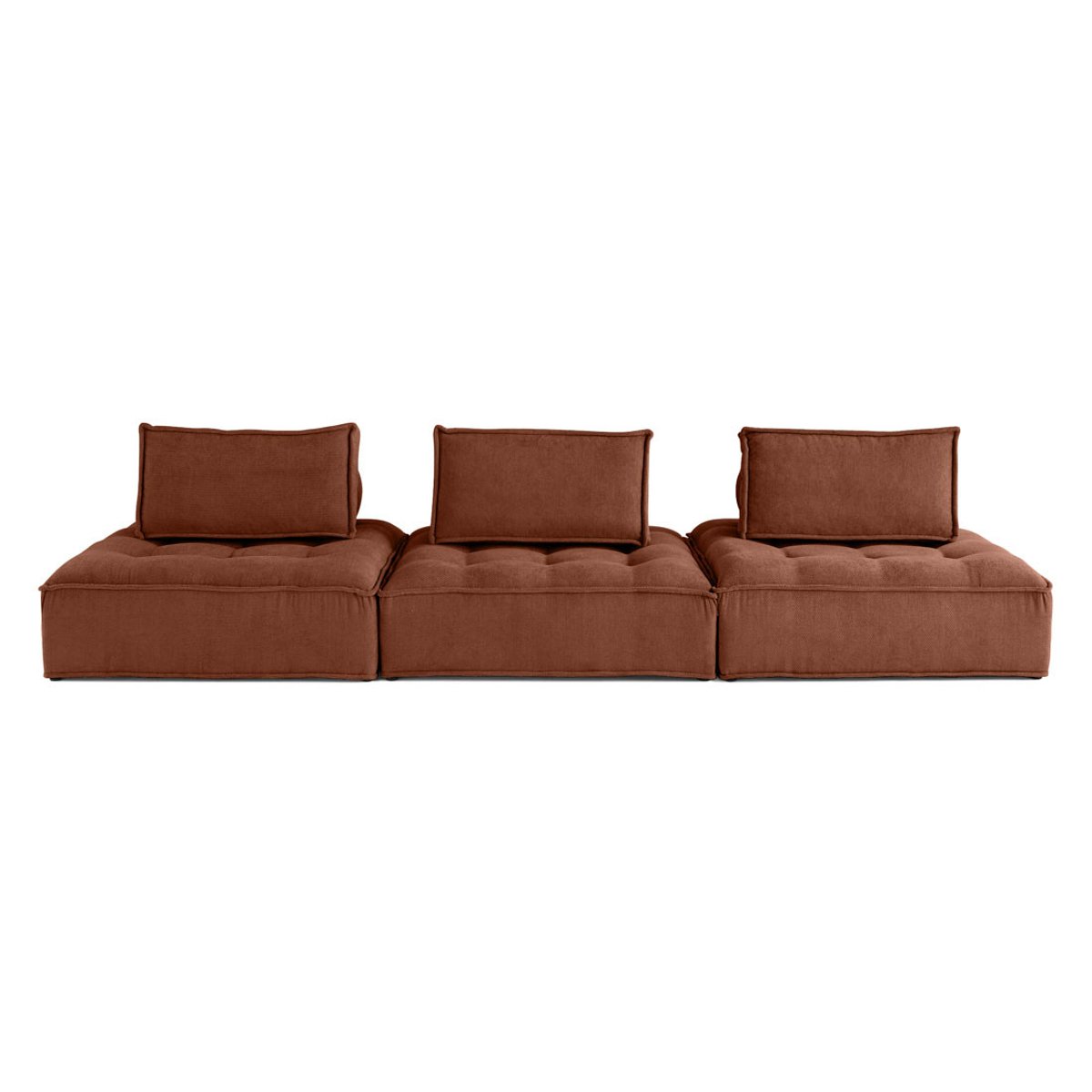 Canapé Modulable 3 places - MARISOL terracotta, BEST MOBILIER