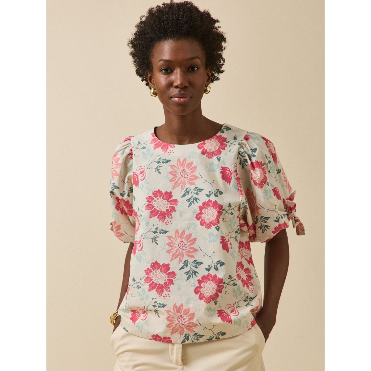 Top cérémonie imprimé Rosalia imprimé rosala, CYRILLUS