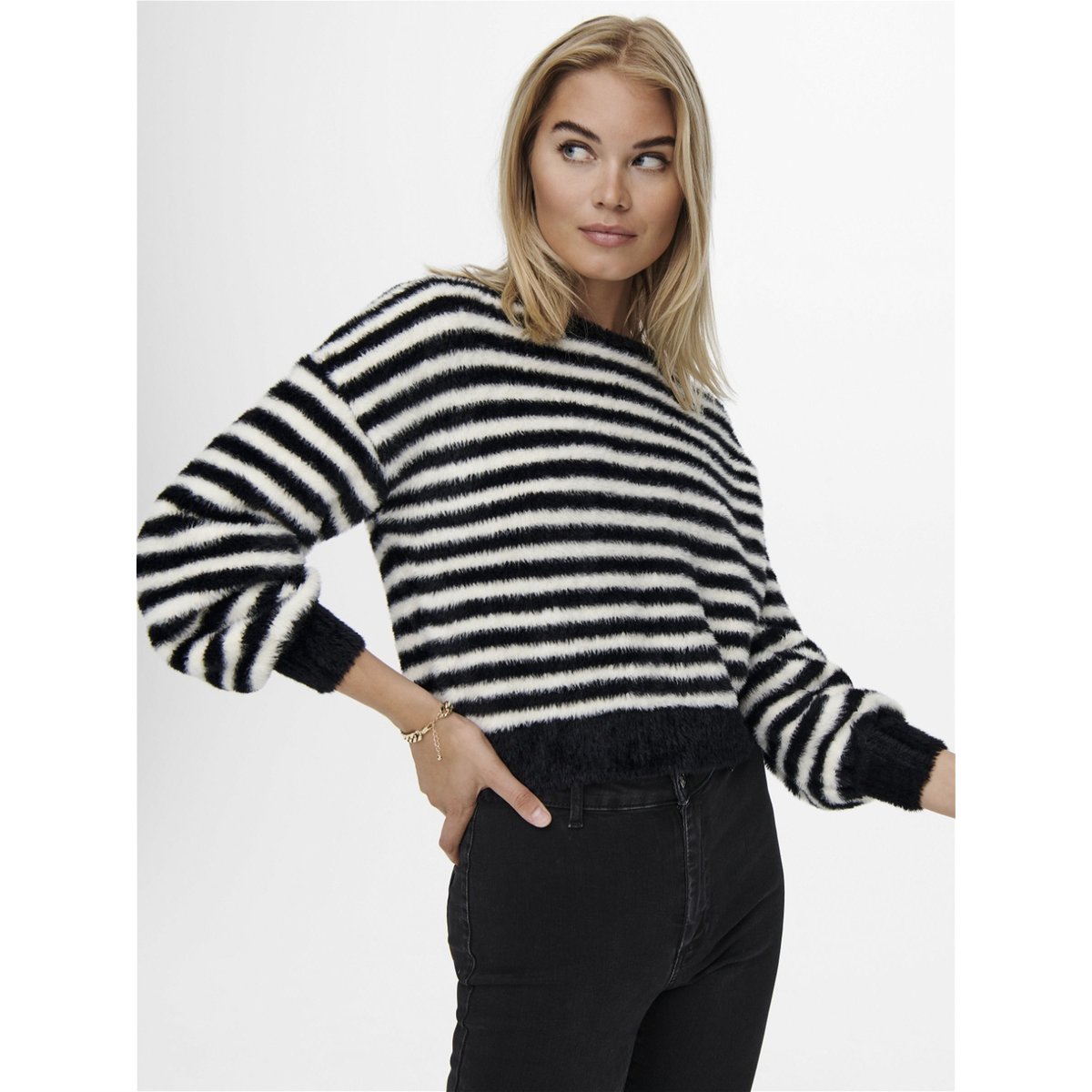 Pull En Maille ONLPIUMO Pull en maille black 3, ONLY