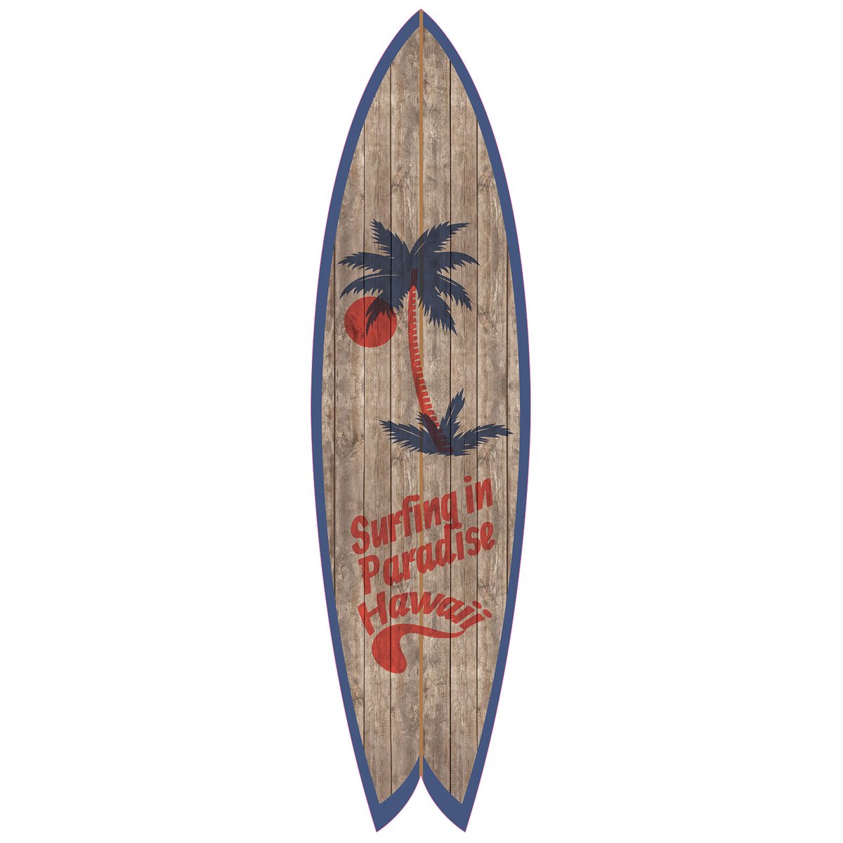 Planche de surf décorative paradise tableau alu dibond, HEXOA