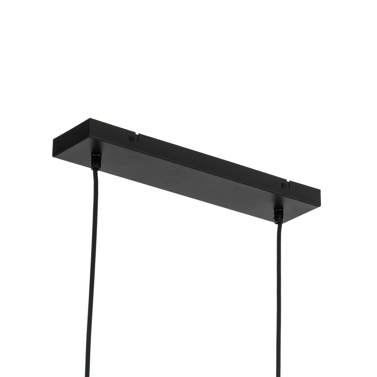 Suspension en métal scandinave, Trebale noir, bois clair, LINDBY