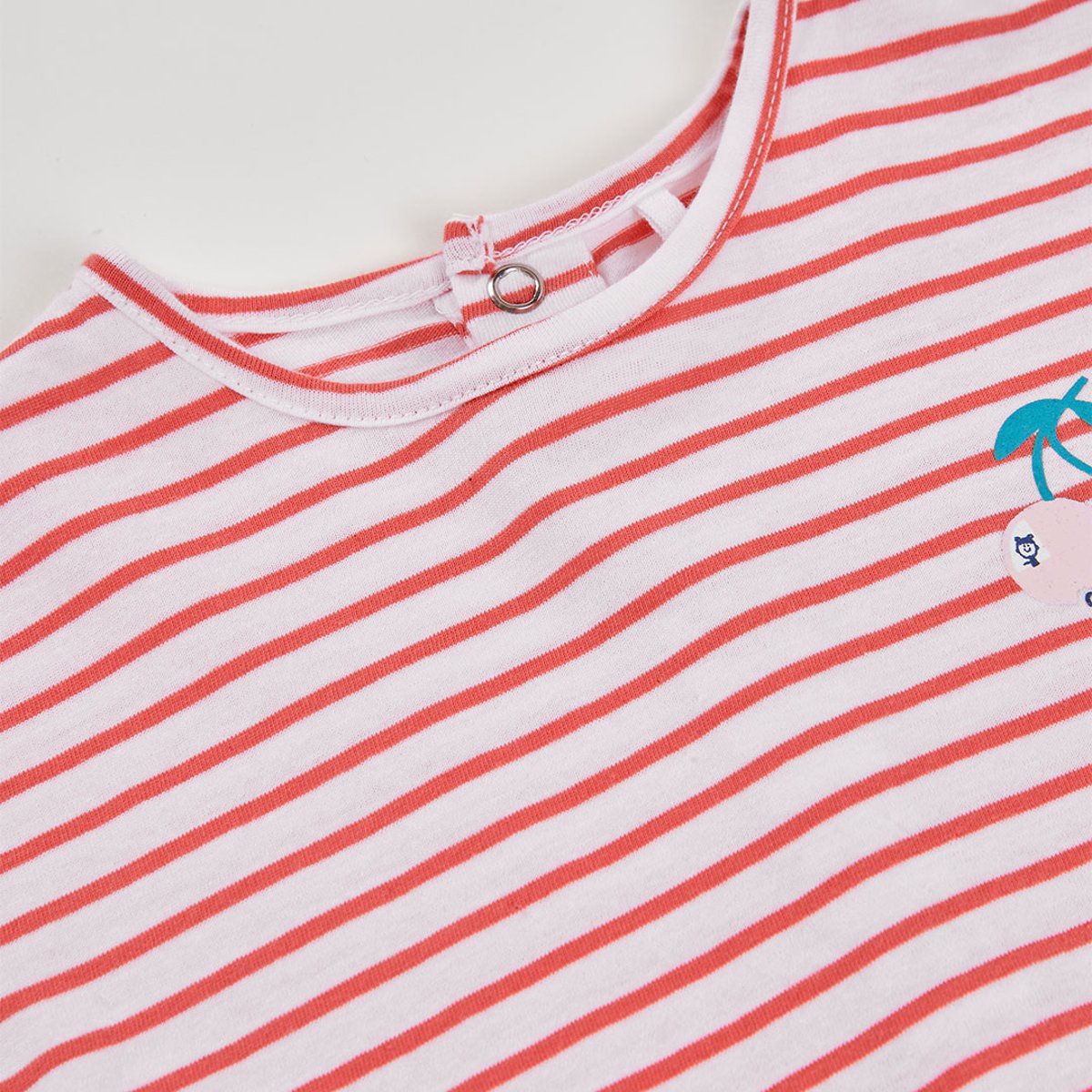 T-shirt bébé coton rayé multicolore, BOBOLI