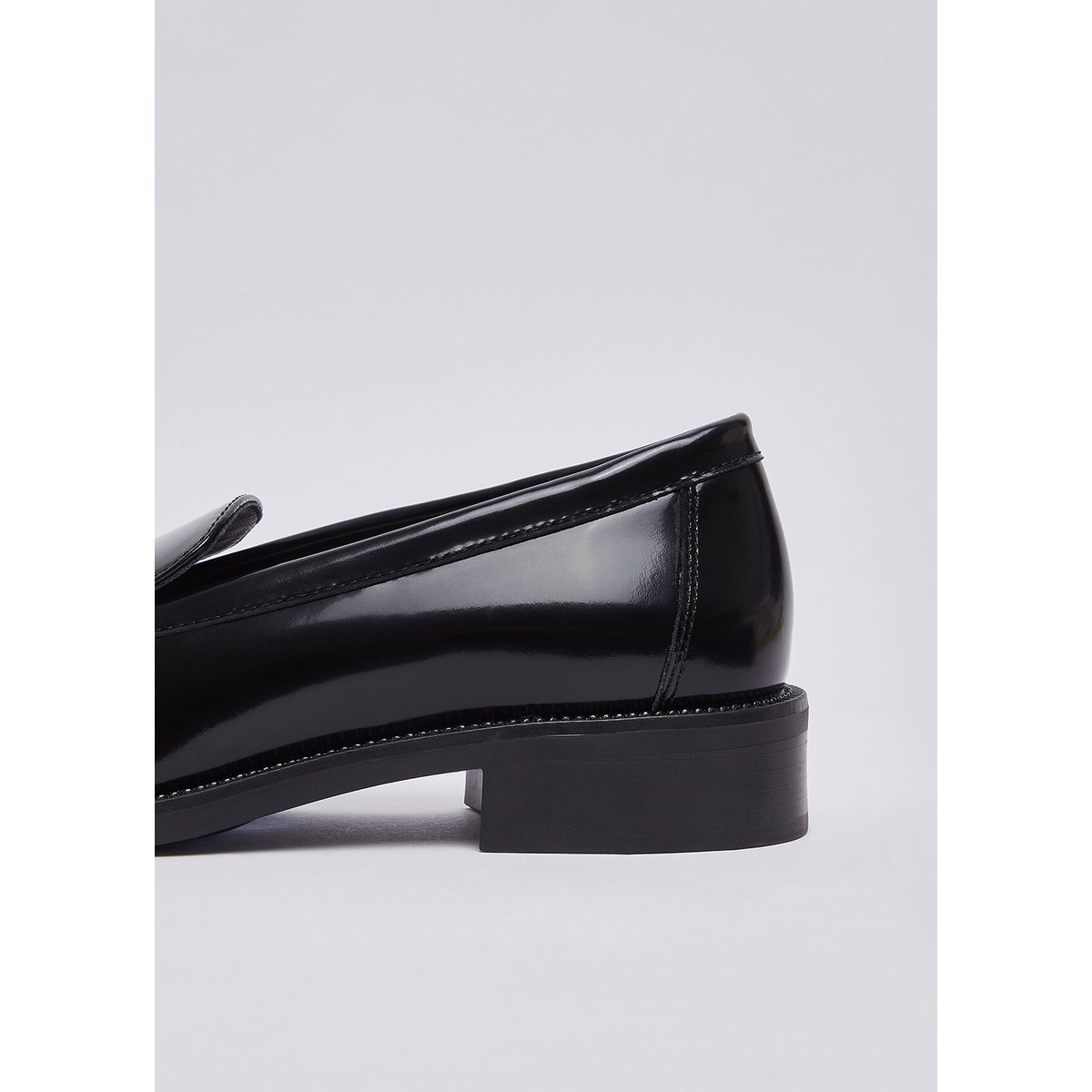 Mocassins en cuir abrasivata noir, LIU JO