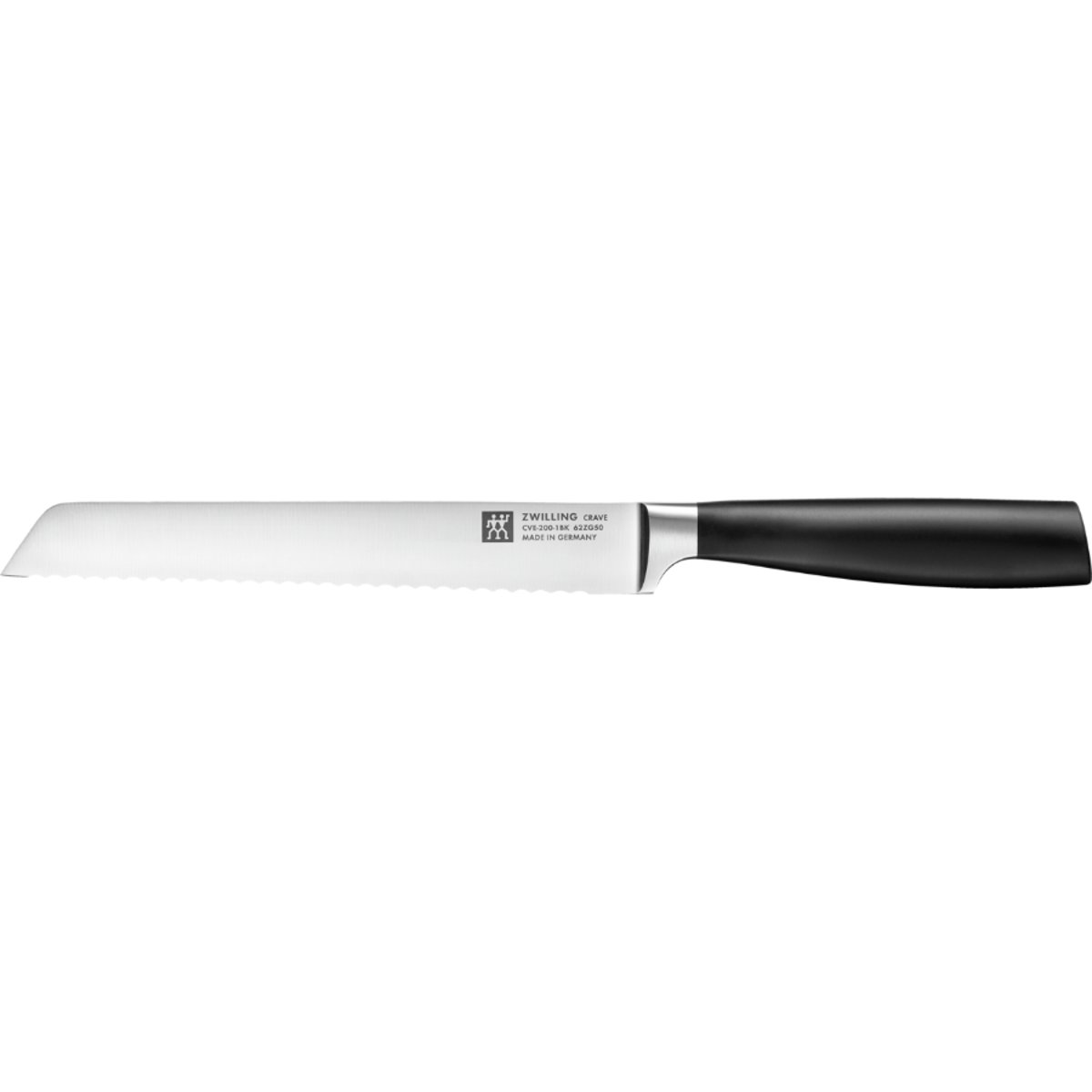 ZWILLING CRAVE Couteau à pain 20 cm, lame dentelée, acier inoxydable no-color, ZWILLING