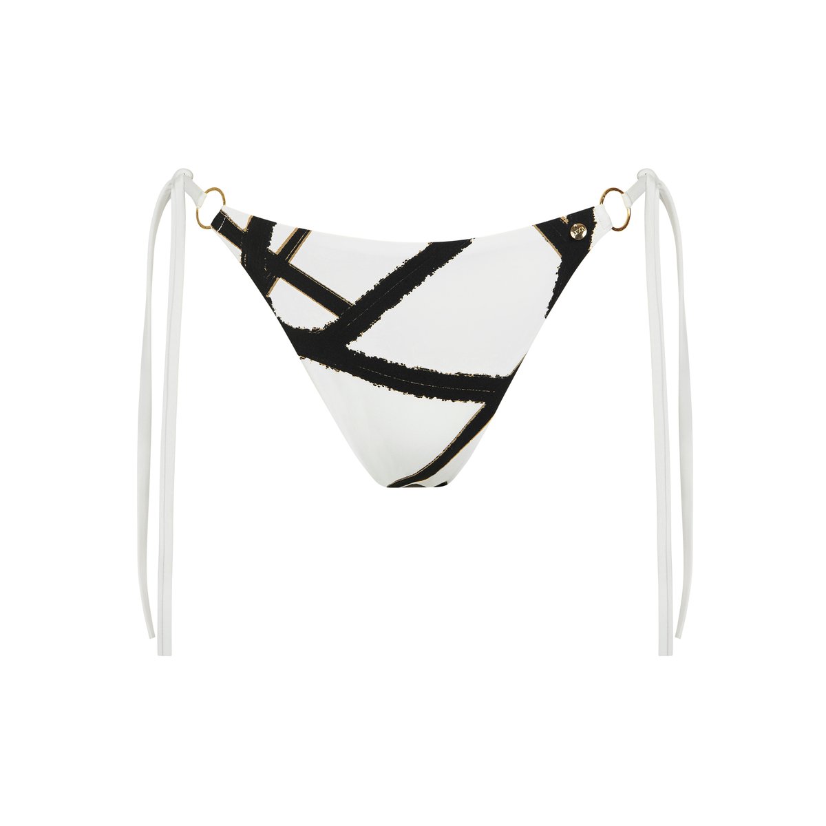 Bas maillot brésilien de bain à nouettes HONOLULU blanc, LISCA