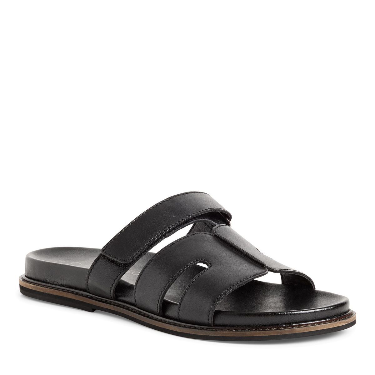Mule en cuir noir, MARCO TOZZI