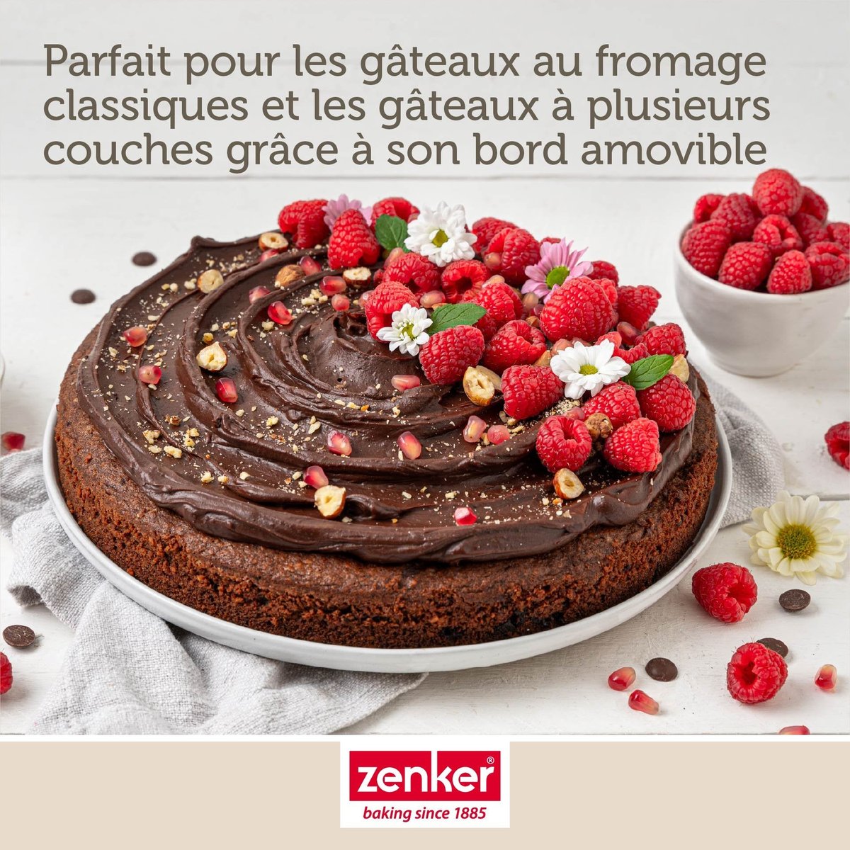Moule à manqué à charnière 28 cm PERFECTBACK+ noir, ZENKER