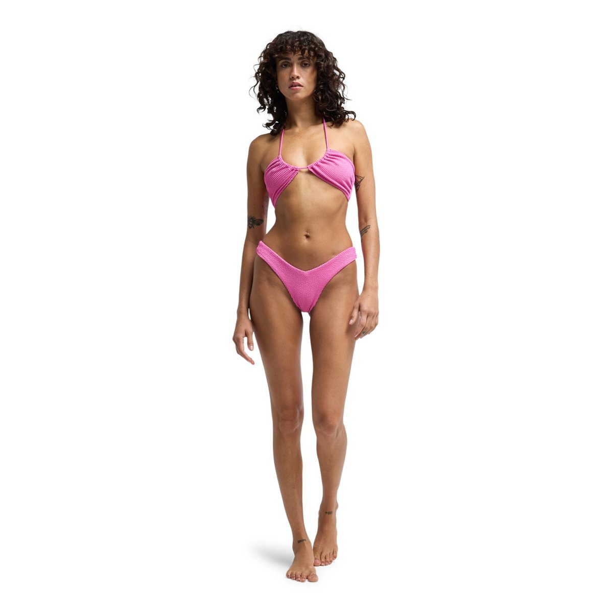 Bas de bikini échancré SUMMER HIGH V HIKE rose guava, BILLABONG