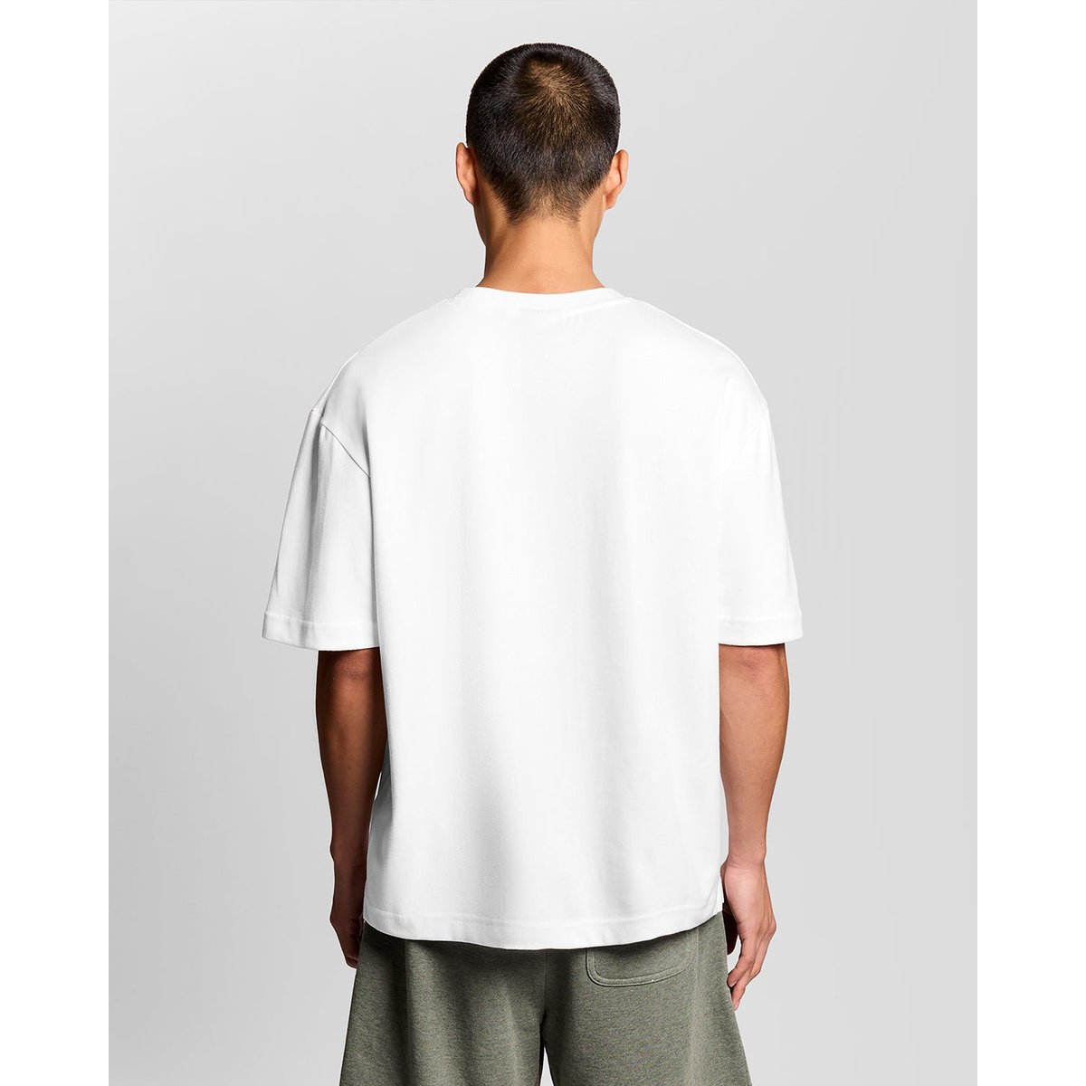 T-shirt ultra doux en mélange de coton blanc, LYLE & SCOTT