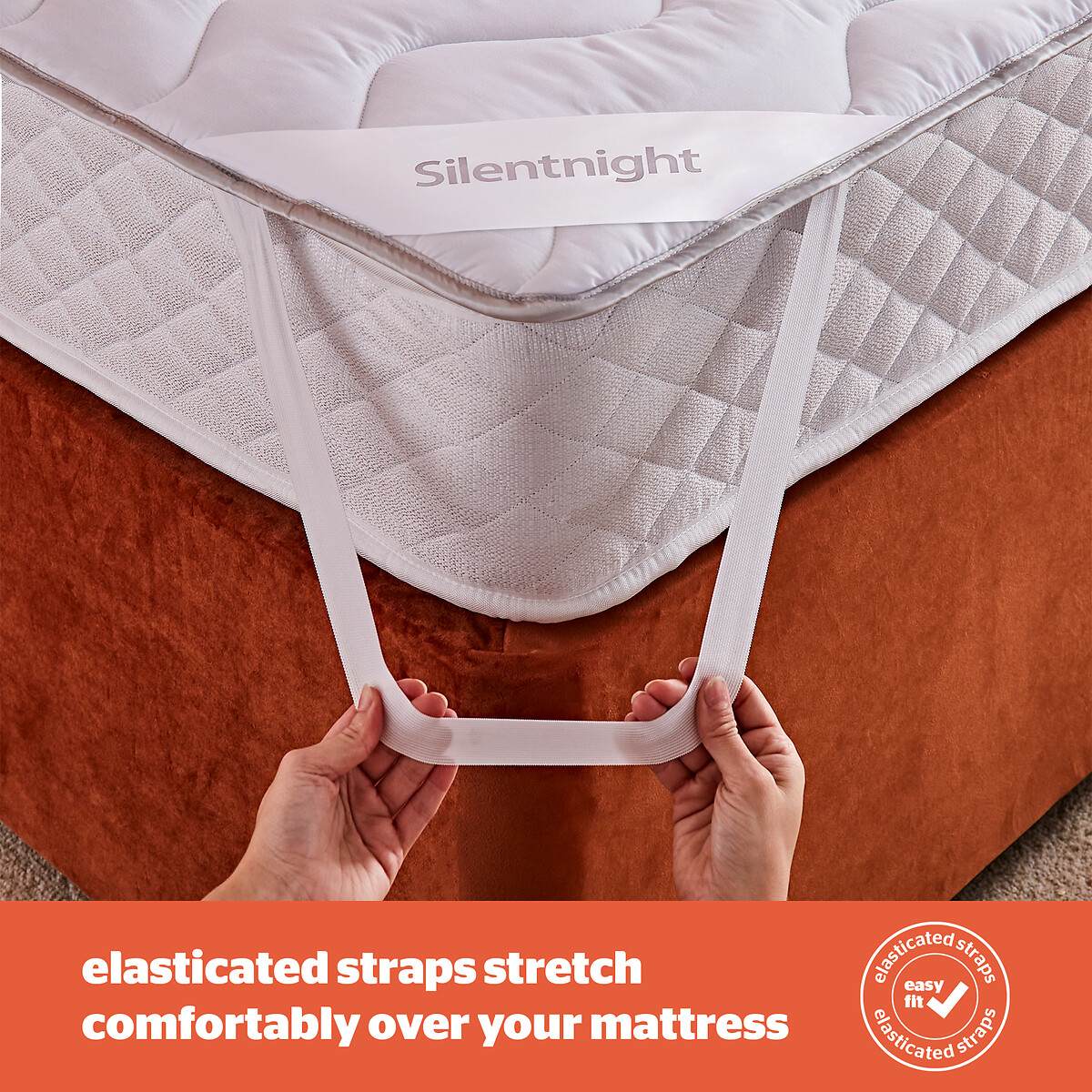 Self Heating Heat Genie Mattress Topper white, SILENTNIGHT