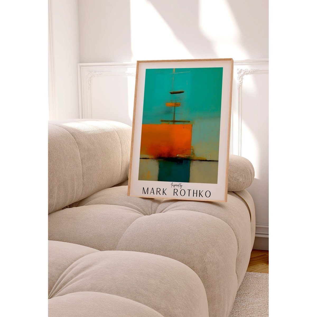 Affiche Mark Rothko n°4 blanc, L'AFFICHERIE