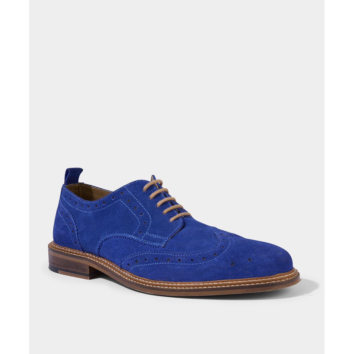 Richelieus Daim à Lacets Cuir Première Qualité bleu, JOE BROWNS
