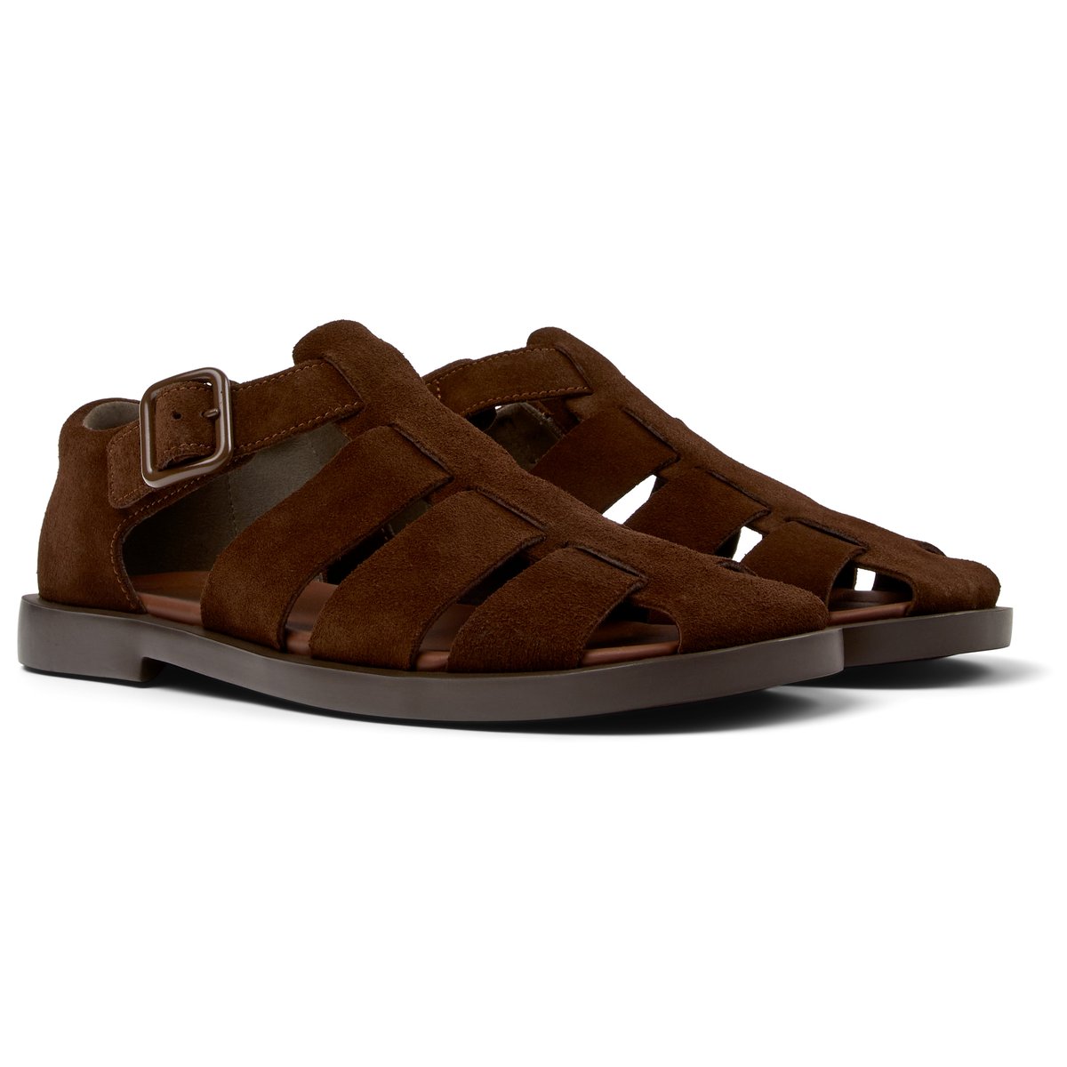 Sandales Cuir DON marron moyen 1, CAMPER