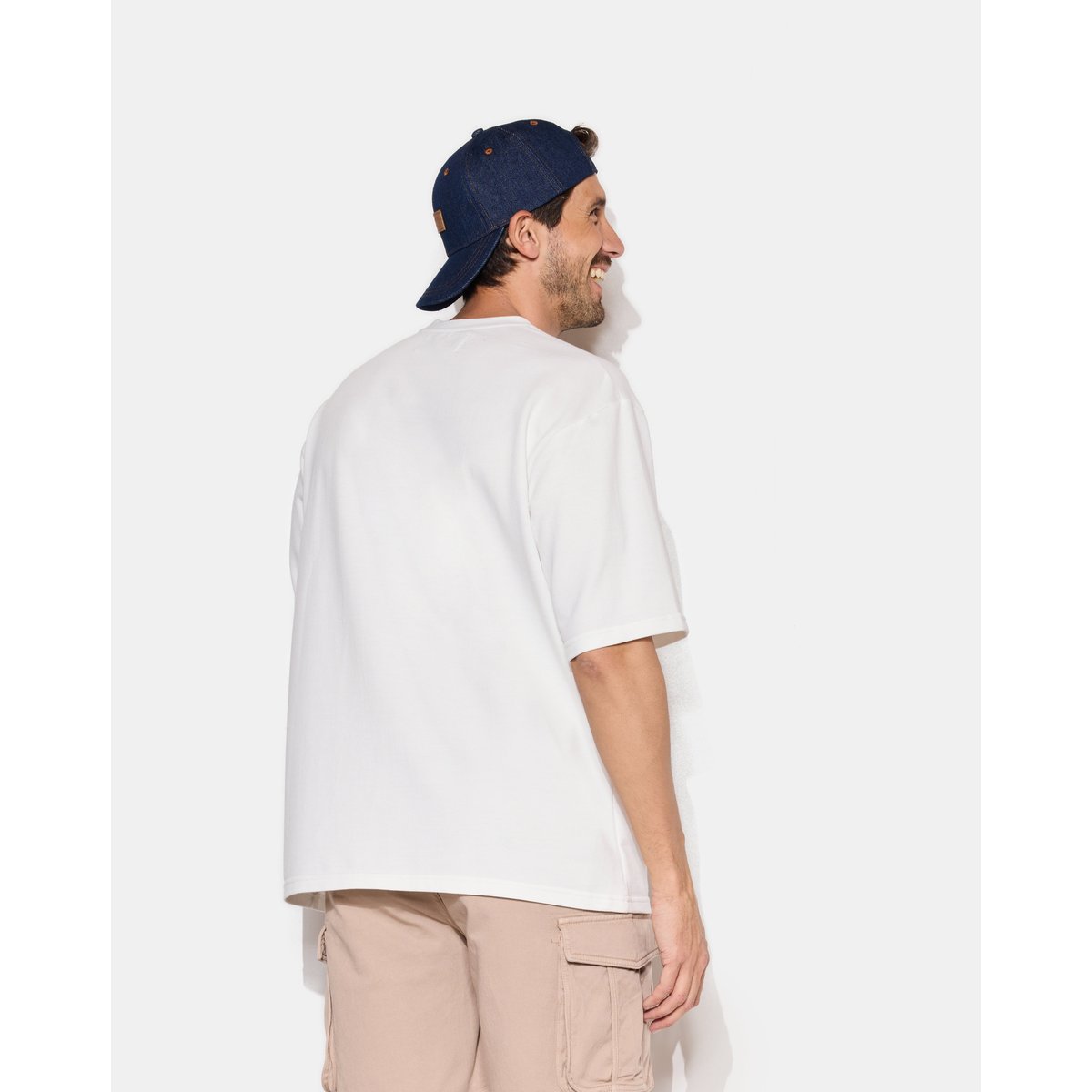 T-Shirt uni POCKET TEE écru, CHEVIGNON