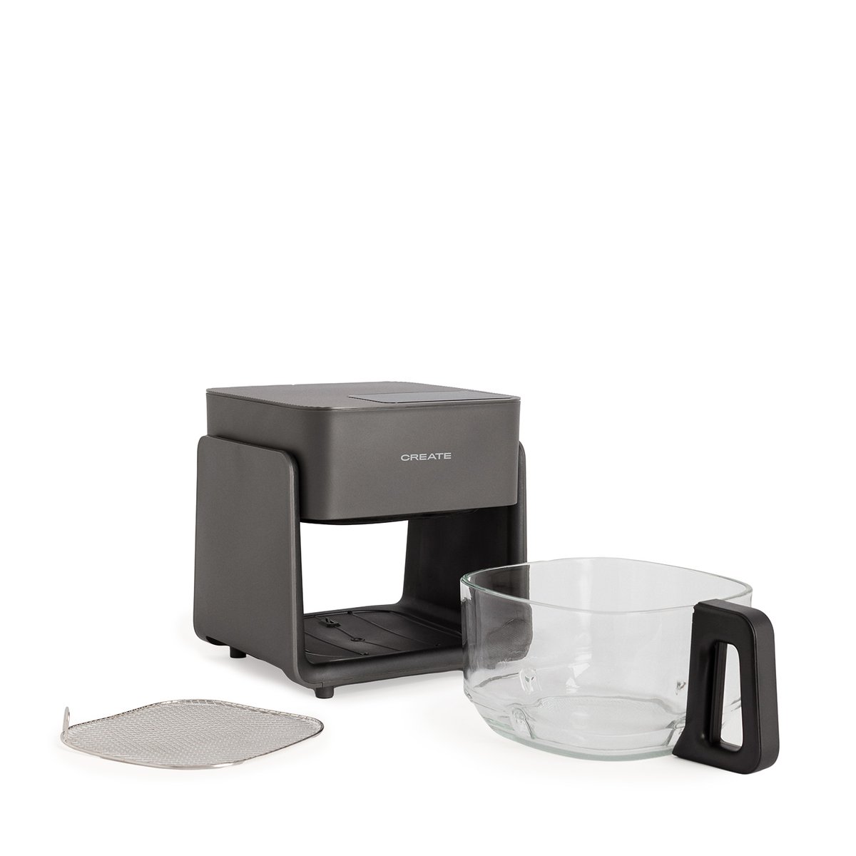Friteuse AIR FRYER STUDIO CRYSTAL 4,2 L noir sans vapeur, CREATE