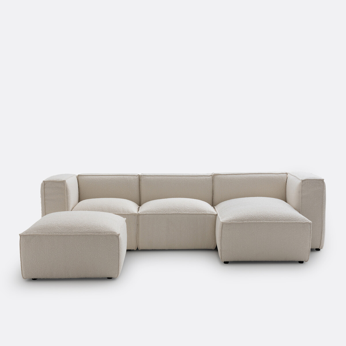 Elément méridienne pour canapé modulable, en bouclette, SEVEN  ecru, LA REDOUTE INTERIEURS