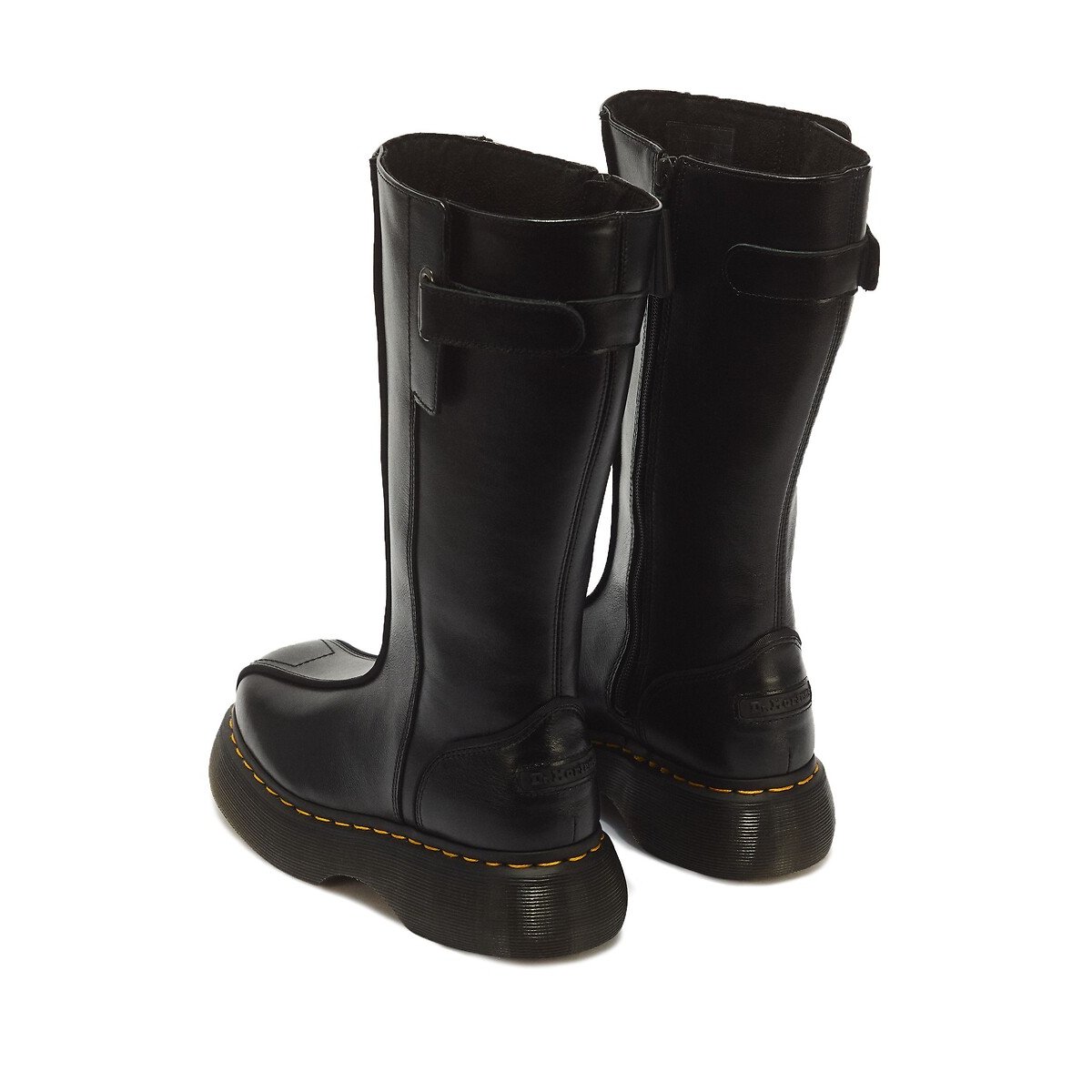 Bottes en cuir, Buzz Milled Gloss noir, DR. MARTENS