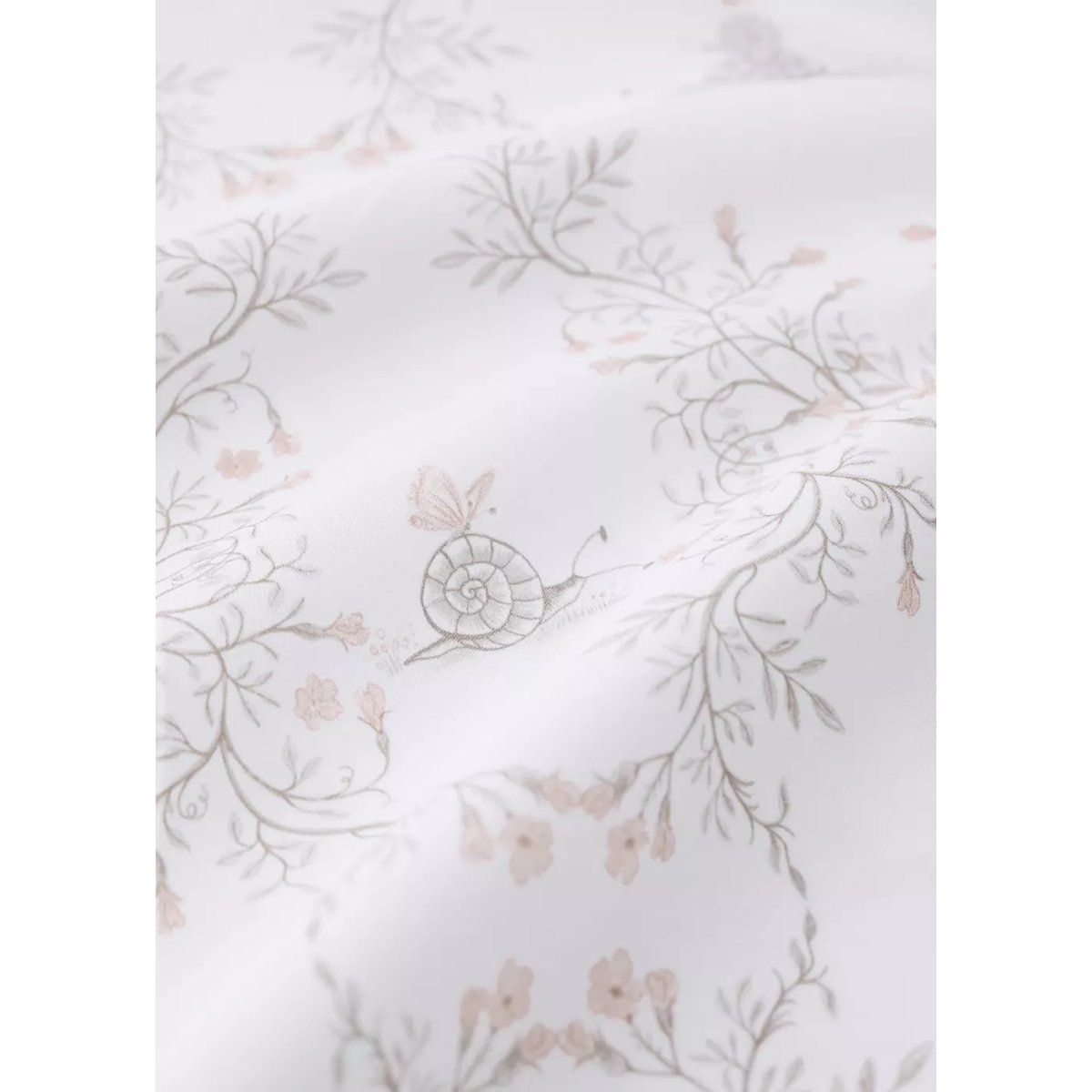 Housse de couette berceau 100 % percale de coton imprimée nude, MANGO HOME