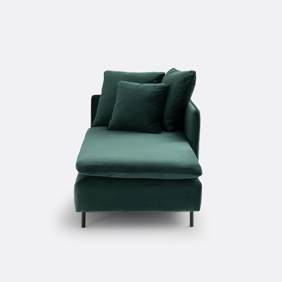 Méridienne modulable, en velours, profondeur 179 cm, IVETE vert forêt, LA REDOUTE INTERIEURS