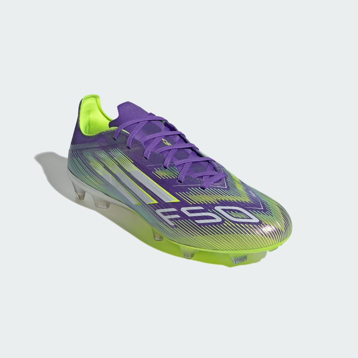 Chaussure F50 Pro Terrain Souple Chaussure F50 Pro Terrain Souple purple rush / cloud white / lucid lemon, adidas Performance