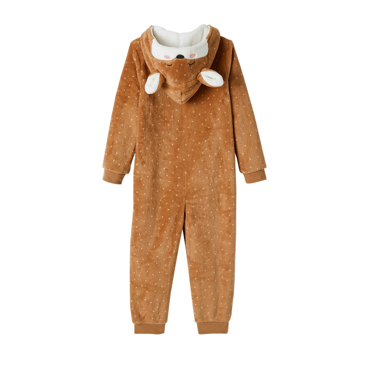 Combi-pyjama renarde marron clair, VERTBAUDET