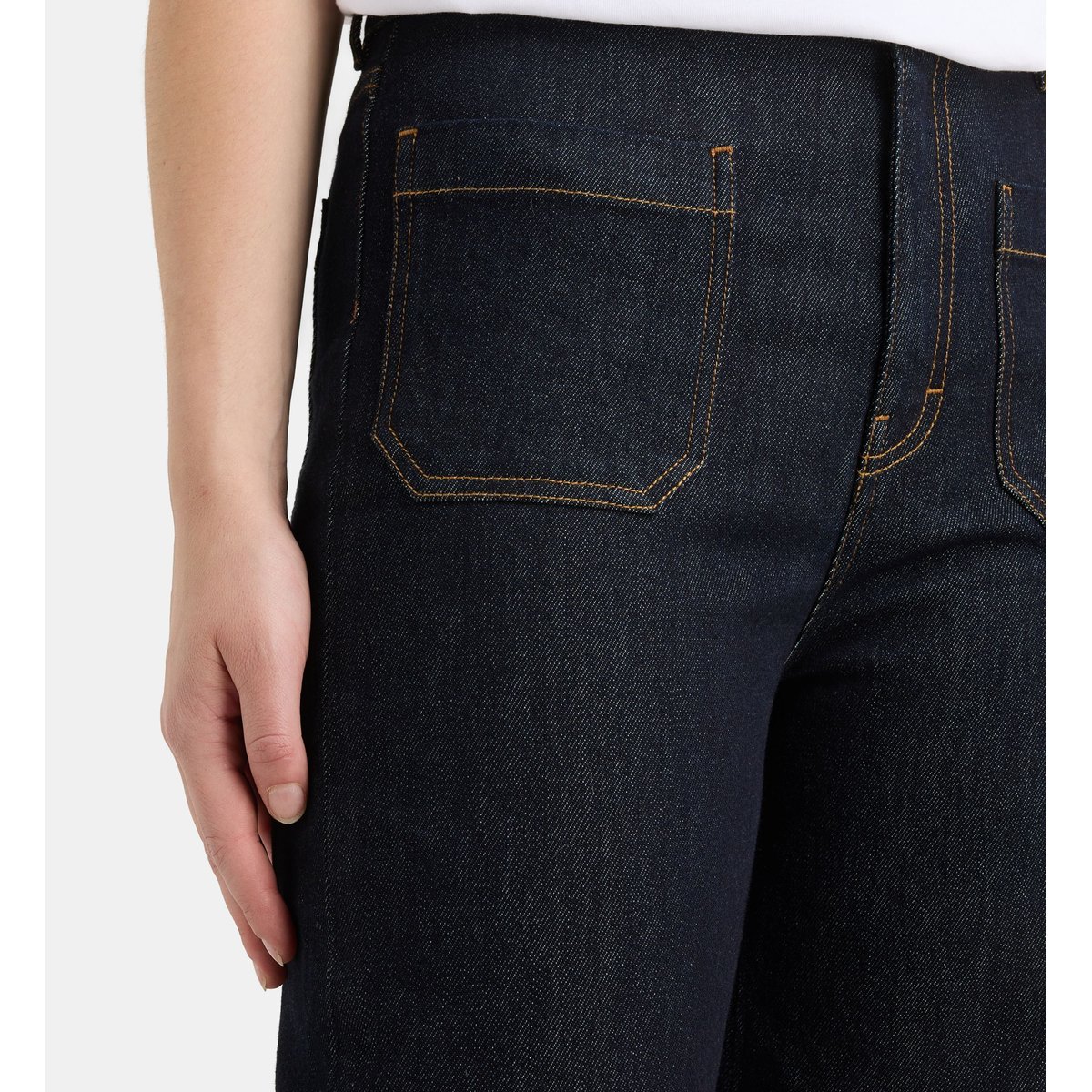 Jean flare redford b coton bleu foncé, GALERIES LAFAYETTE