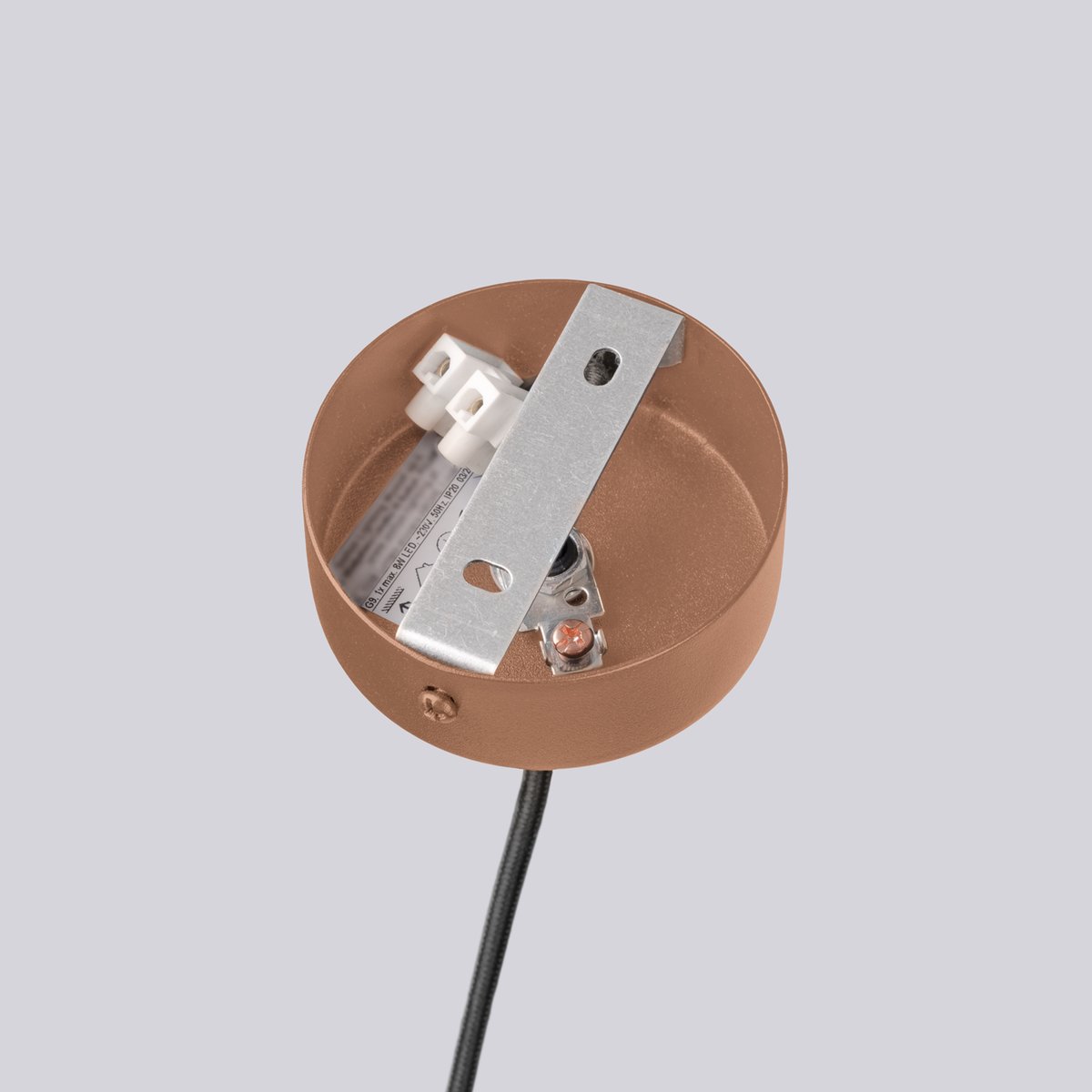 Lustre Aluminium Moka G9 6 Halo marron, EDEN