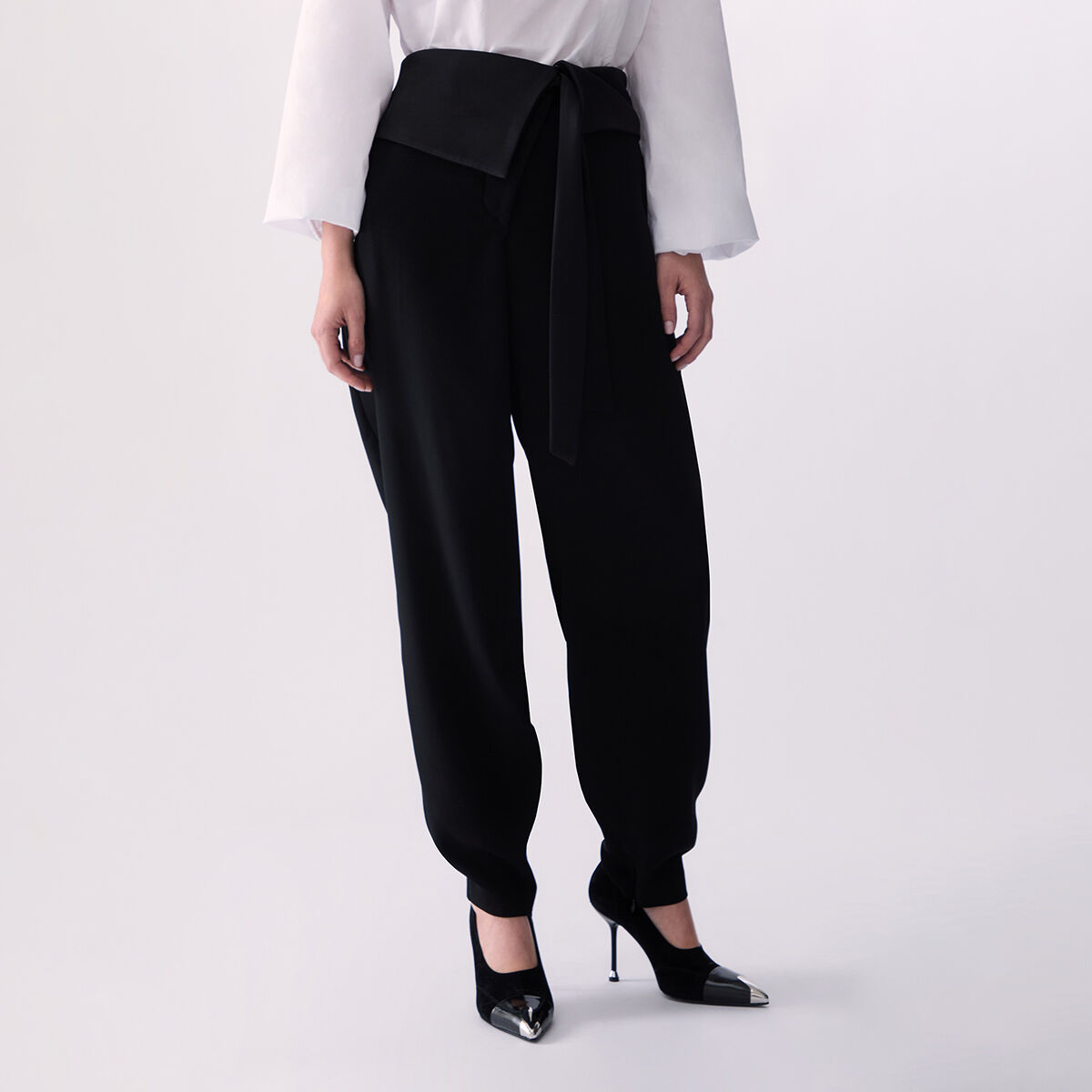 Pantalon en satin envers noir, LIU JO