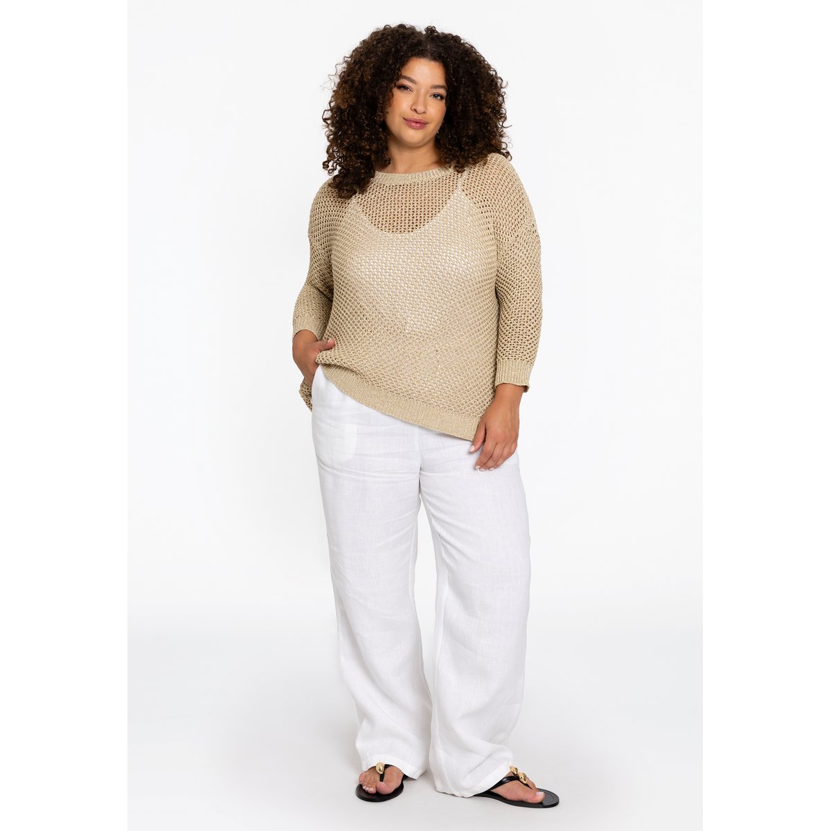 Pull avec manches longues or, YOEK