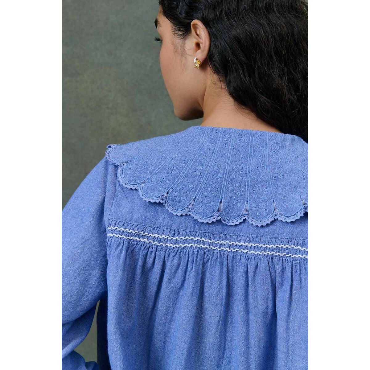 Hyacia Blouse with Peter Pan Collar 90001404, LOUISE MISHA