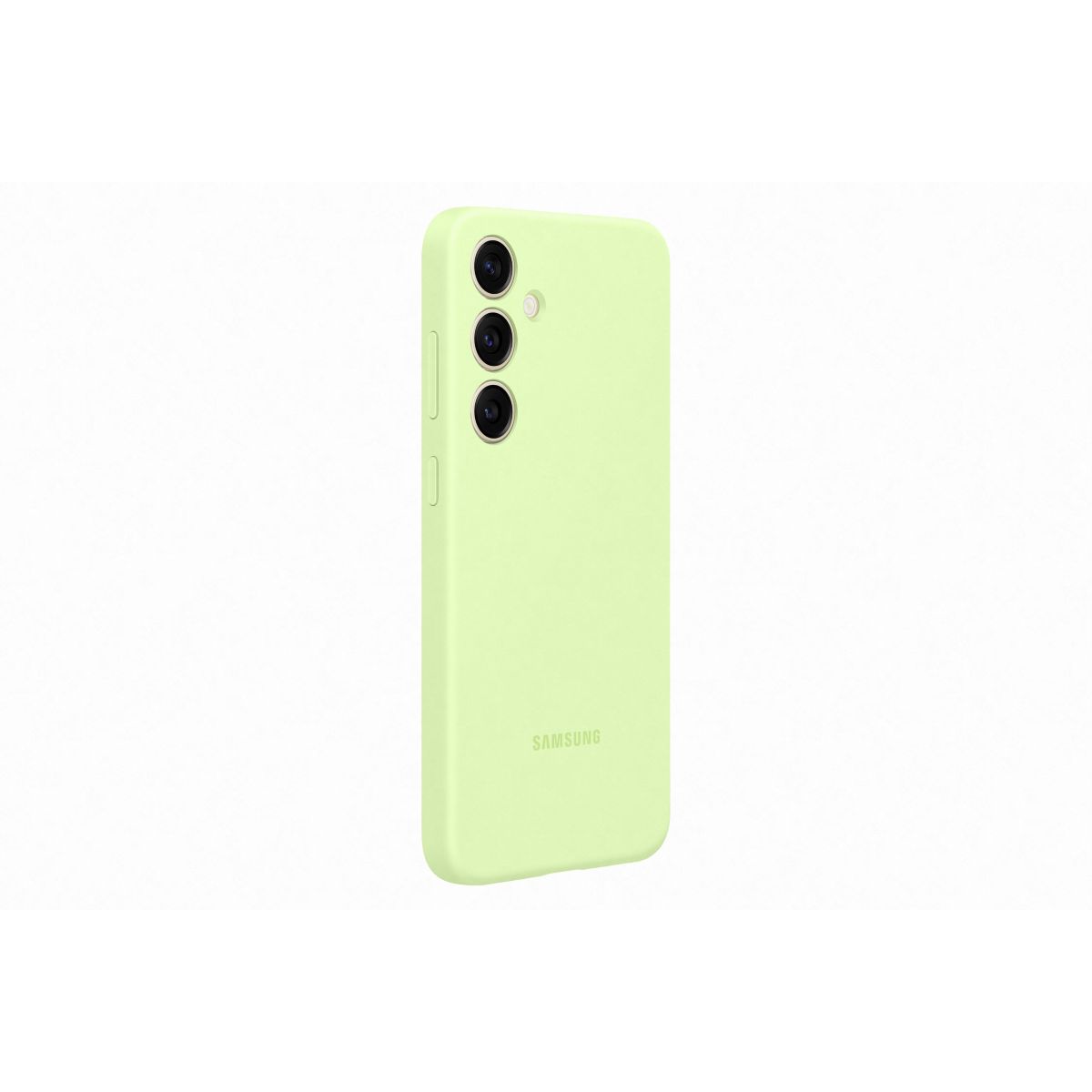 Coque Samsung S24+ cuir Vert clair couleur unique, SAMSUNG
