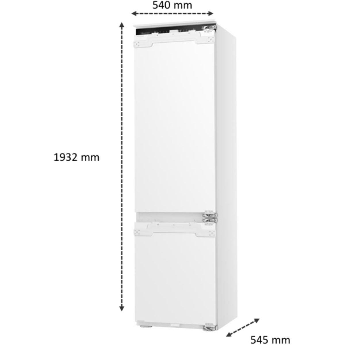 Réfrigérateur combiné encastrable RB3B280SAWE couleur unique, HISENSE