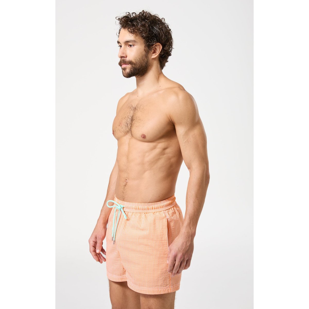 Short de bain imprimé Benjamin orange, ARTHUR