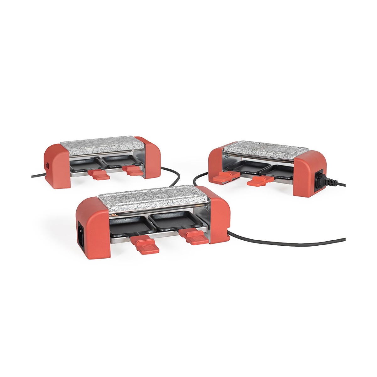 Raclette 2 personnes connectable rouge, LIVOO