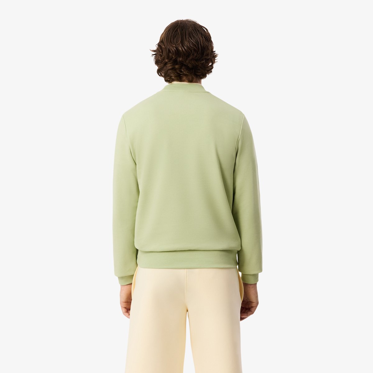 Sweatshirt classic fit molleton vert-uyb, LACOSTE